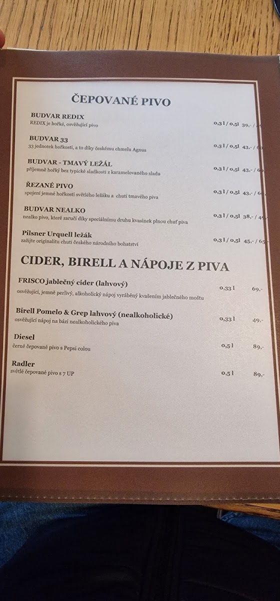 Menu Restaurace Jeneralka-1