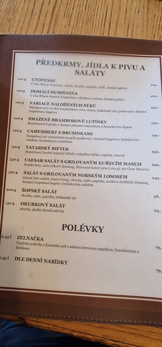 Menu Restaurace Jeneralka-8